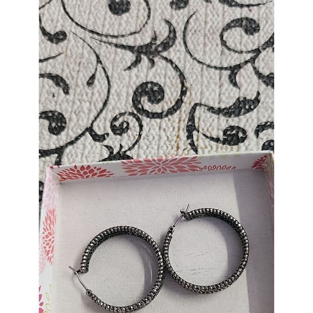 Premier Design Textured Hoop Earrings